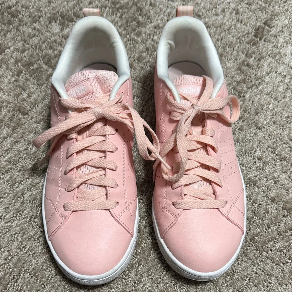 Adidas Women's Soft Pink Sneakers - Picture 2 of 4
